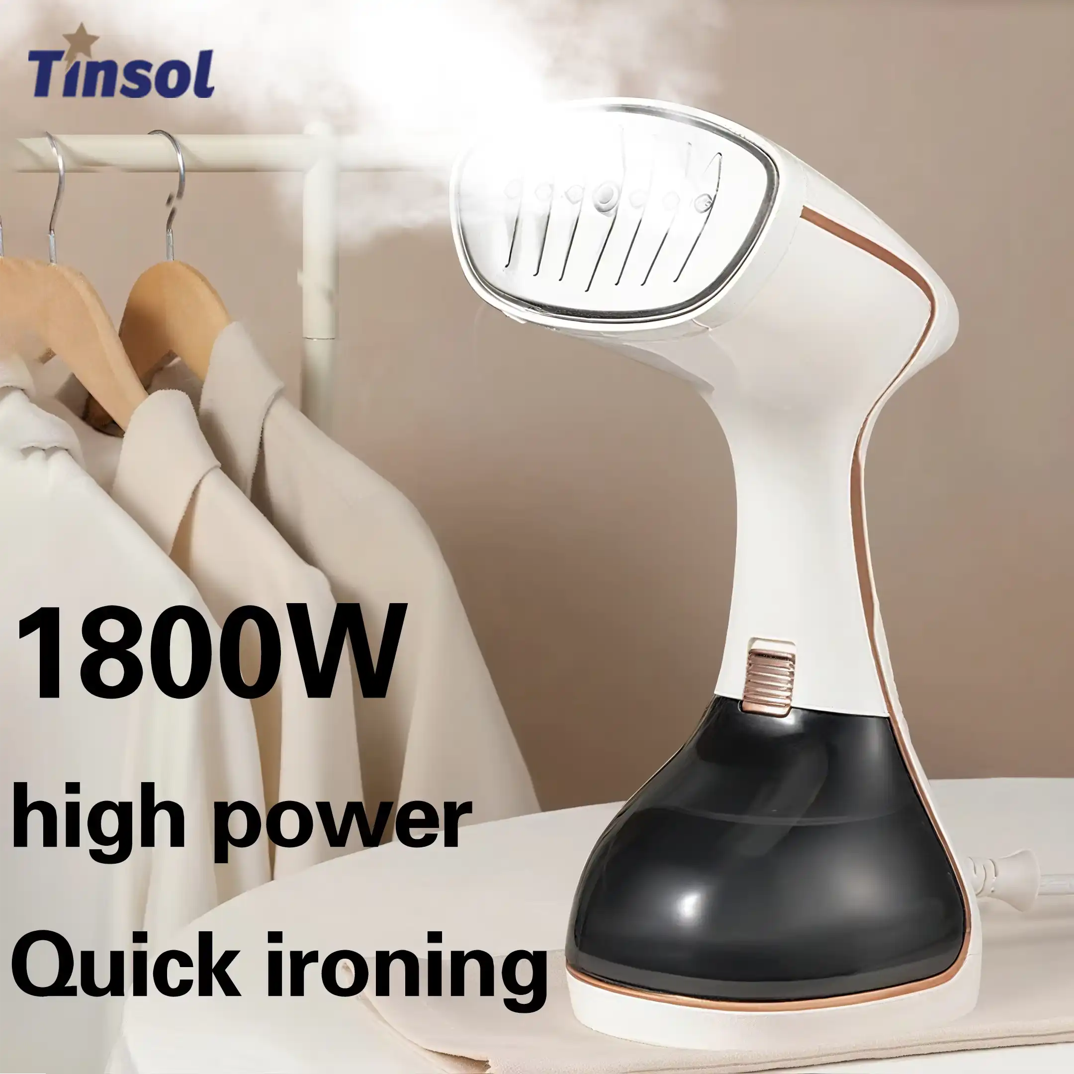 1800W Handheld Steam Hanging Iron Touch Screen Control 15 Seconds Fast Preheat 320ml Portable Home Small Fabric