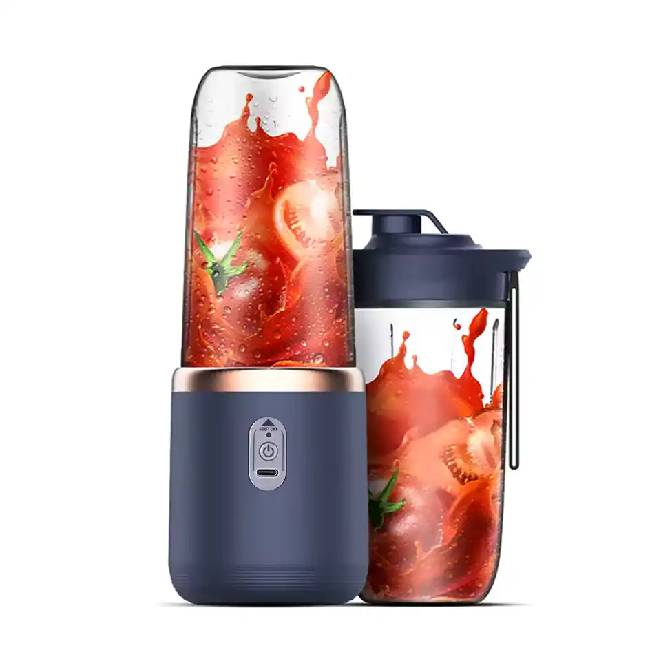 🔥LAST DAY 50% OFF-6 Blades Electric Juicer Cup with 2 Cups For Travel Portable Juicer Mixer Usb Charge Fresh Fruit Juice Personal
